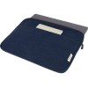 Чехол для 14-дюймового ноутбука Joey объемом 2 л из брезента, переработанного по стандарту GRS, темно-синий