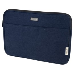 Чехол для 14-дюймового ноутбука Joey объемом 2 л из брезента, переработанного по стандарту GRS, темно-синий