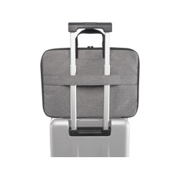 Эко- чехол для ноутбука «Libra» 2 в 1 из переработанного пластика, серый яркий