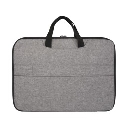 Эко- чехол для ноутбука «Libra» 2 в 1 из переработанного пластика, серый яркий