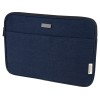 Чехол для 14-дюймового ноутбука Joey объемом 2 л из брезента, переработанного по стандарту GRS, темно-синий