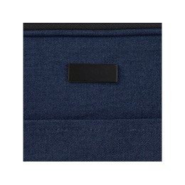 Чехол для 14-дюймового ноутбука Joey объемом 2 л из брезента, переработанного по стандарту GRS, темно-синий