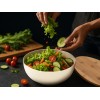 Салатник Bowl с бамбуковой крышкой, бежевый