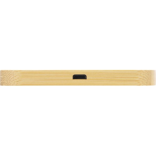 USB-хаб с беспроводной зарядкой из бамбука Plato