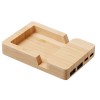 USB хаб «Memo», 2*USB, 2*Type C, бамбук