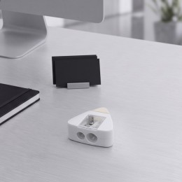 Точилка с ластиком "Easy duo", белый