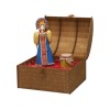 Подарочный набор: кукла фарфоровая, крем-мед, синий