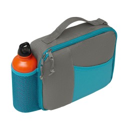 Изотермическая сумка-холодильник "Breeze New" для ланч-бокса, серый/голубой