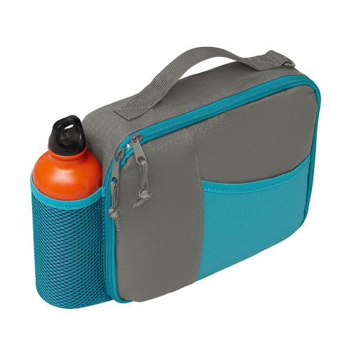 Изотермическая сумка-холодильник "Breeze New" для ланч-бокса, серый/голубой