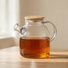 Стеклянный чайник с бамбуковой крышкой "Sencha M"