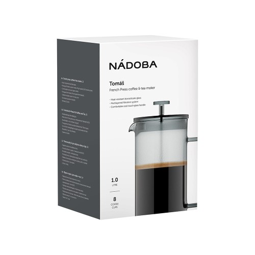 Френч-пресс 1 л, NADOBA, серия TOMAŠ