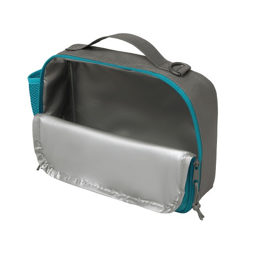 Изотермическая сумка-холодильник "Breeze New" для ланч-бокса, серый/голубой