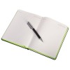 Бизнес блокнот "Bossy" с ручкой, черный и зеленое яблоко
