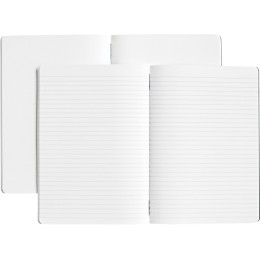 Комплект из двух блокнотов Karst формата A5 с листами из каменной бумаги, slate grey