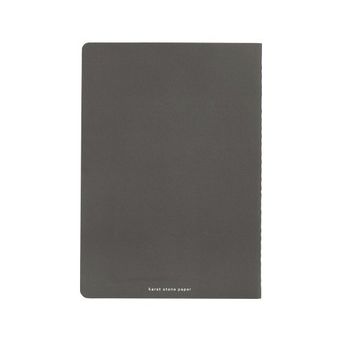 Комплект из двух блокнотов Karst формата A5 с листами из каменной бумаги, slate grey