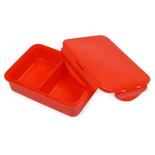 Герметичный ланч-бокс «Foody» с двумя секциями, 650мл, красный