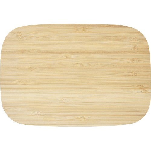 Tite Контейнер для обеда из нержавеющей стали с бамбуковой крышкой, серебристый