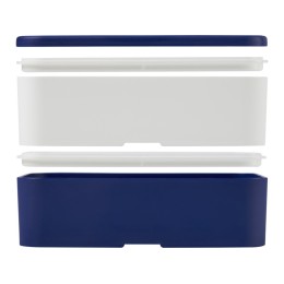 Двухслойный ланчбокс MIYO, синий/белый