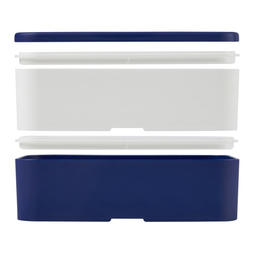 Двухслойный ланчбокс MIYO, синий/белый