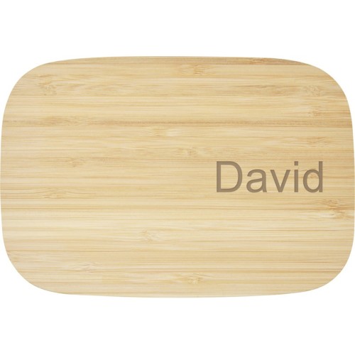 Tite Контейнер для обеда из нержавеющей стали с бамбуковой крышкой, серебристый