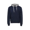 Толстовка с капюшоном "Amsterdam" мужская, темно-синий/серый меланж