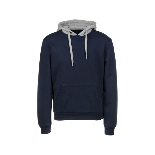 Толстовка с капюшоном "Amsterdam" мужская, темно-синий/серый меланж