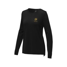 Женский пуловер Merrit с круглым вырезом, черный