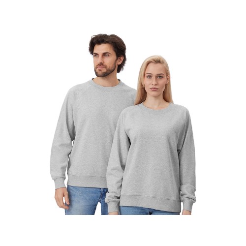 Свитшот оверсайз с рукавом реглан «Belgrade», унисекс, серый меланж