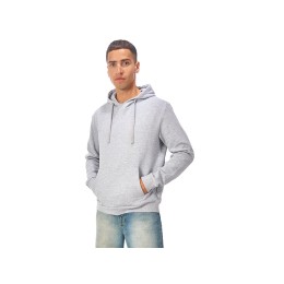 Толстовка унисекс "Stream" с капюшоном, серый меланж
