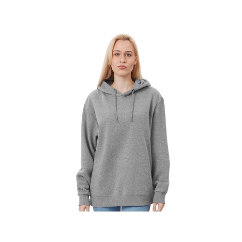 Толстовка с капюшоном оверсайз «Lisbon» унисекс, серый меланж