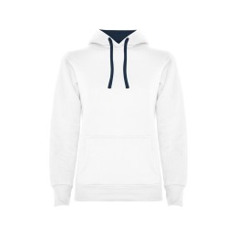 Толстовка с капюшоном "Urban" женская, белый/нэйви