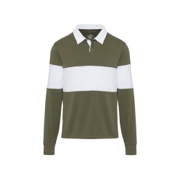 Clyde толстовка-поло унисекс для регби - Зеленый / Белый
