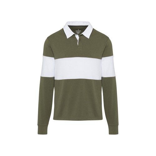 Clyde толстовка-поло унисекс для регби - Зеленый / Белый