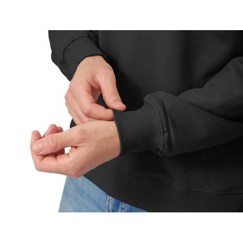 Свитшот оверсайз с рукавом реглан «Belgrade», унисекс, черный