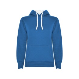 Толстовка с капюшоном "Urban" женская, королевский синий/белый