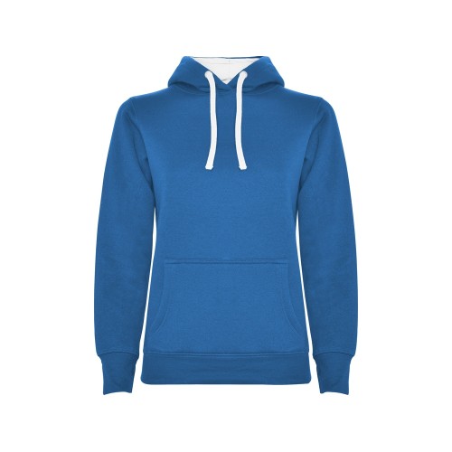 Толстовка с капюшоном "Urban" женская, королевский синий/белый