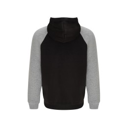 Толстовка с капюшоном "Badet" мужской, черный/серый меланж