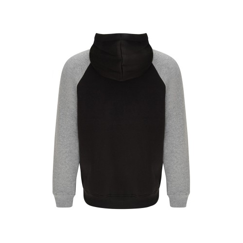 Толстовка с капюшоном "Badet" мужской, черный/серый меланж