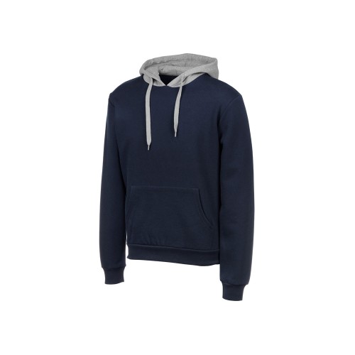 Толстовка с капюшоном "Amsterdam" мужская, темно-синий/серый меланж