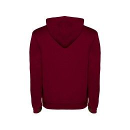 Толстовка с капюшоном "Urban" мужская, гранатовый/серый меланж