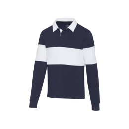 Clyde толстовка-поло унисекс для регби - Темно - синий / Белый