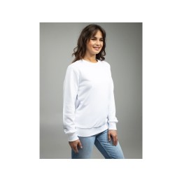 Толстовка втачной рукав. Модель 1 (Футер петлевой) (Размер 46-176, Цвет Белый)
