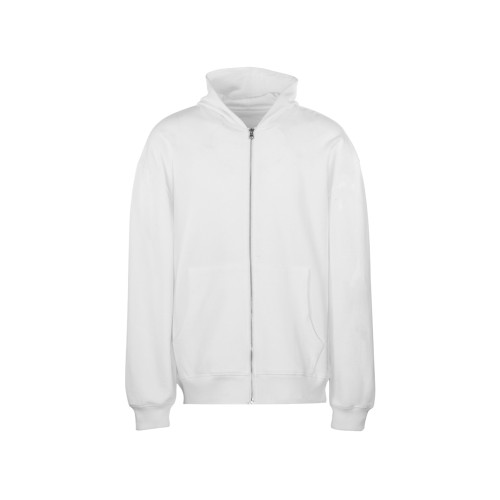 Толстовка оверсайз с капюшоном на молнии «Monaco», белый