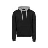 Толстовка с капюшоном "Amsterdam" мужская, черный/серый меланж