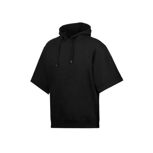 Худи оверсайз с коротким рукавом «Warsaw» унисекс, черный