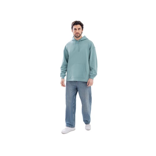 Худи оверсайз «Alpha.01» унисекс, пыльный бирюзовый