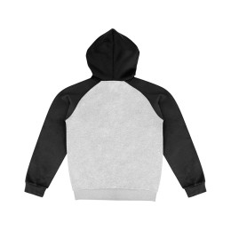 Толстовка с капюшоном «Dublin» мужская, черный/серый меланж