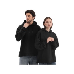 Худи оверсайз «Alpha.01» унисекс, черный