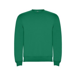 Свитшот с начесом "Clasica" унисекс, зеленый
