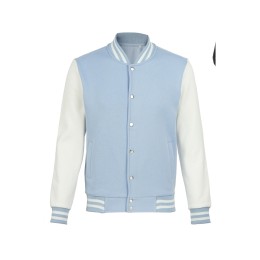 Бомбер «Oxford», небесно-голубой/молочный, унисекс